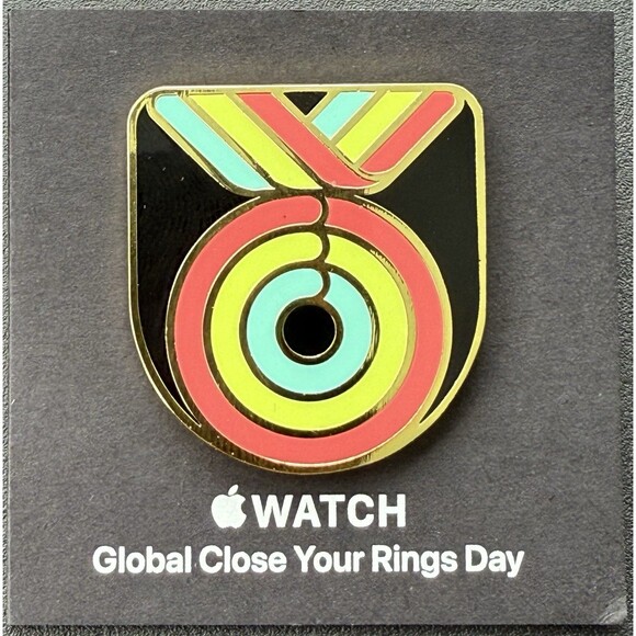 Official Apple Pin Badge - Apple Watch “Global Close Your Rings Day” FAST SHIP